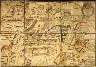 Plan Wiedemanna przedstawiający przebieg obecnej ul. 3 Maja w 1762 roku. Plan ze zbior&oacute;w Muzeum Okręgowego w Rzeszowie